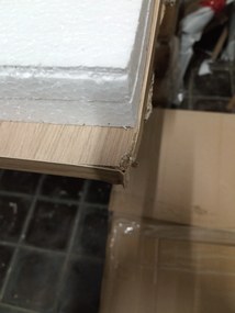 AKCIÓ Étkezőasztal MADO fekete, tölgyre emlékeztető dekorral, 120x80 cm II. osztály