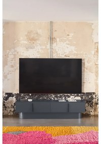 Antracitszürke TV-állvány 200x50 cm Totem – Teulat