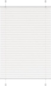 vidaXL pliszírozott redőny Fehér 100x150 cm szövetszélesség 99,4cm