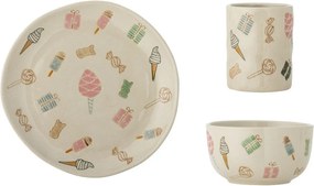 Kőedény gyerek étkészlet 3 db-os Sweets – Bloomingville Mini