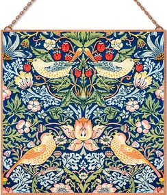 William Morris - Strawberry Thief üvegkép, falikép