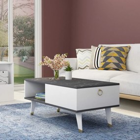 Delux Black and White dohányzóasztal