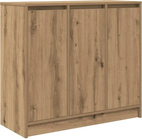 vidaXL kézműves tölgy színű szerelt fa tálalószekrény 85x34x76 cm