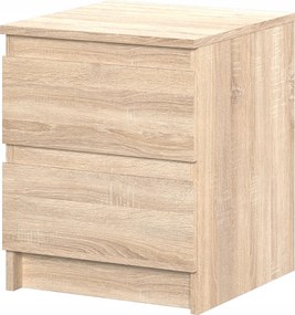Éjjeliszekrény Stern T-1 40 cm, 2 fiókos, Sonoma tölgy matt