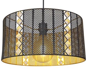 Globo 15450H - ABINY 1xE27/60W/230V arany/fekete függeszték