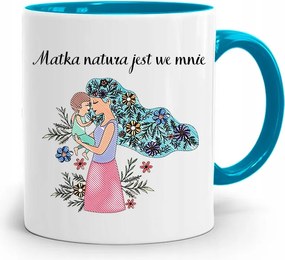 Kék Bögre Anyukáknak Anya Természet Ajándék nyomtatott fényképpel