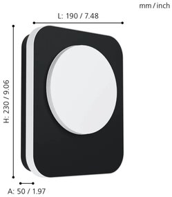 Eglo 99583 - LED Kültéri fali lámpa MADRIZ LED/9W/230V IP44