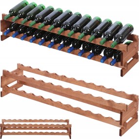 24 palackos könyvespolc 2x12-es moduláris bortartó állvány összecsukható építőkockák