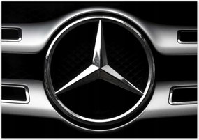 Poszterek 100x70 Mercedes Fekete-fehér Bw