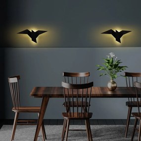 Fekete LED fali lámpa Pacali – Opviq lights