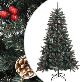 vidaXL zöld PVC műkarácsonyfa állvánnyal 150 cm