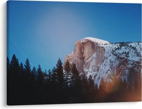Kép - Éjszakai hegycsúcs (70x50 cm)