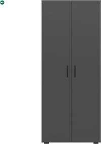 BASIC Ruhásszekrény Antracit Színben 74 cm 2D