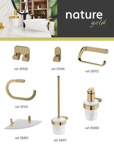 BISK Erga Nature Gold, wc papír tartó, arany fényes, ERG-05912