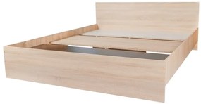 Pietro II NEW Kétszemélyes 160x200 bútor szett Adormo 15 cm matraccal és 2 éjjeliszekrénnyel – sonoma N