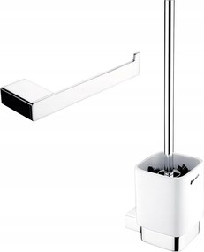 Nimco Kibo króm WC-készlet rozsdamentes acél kefével és kerámiával Ki set-94KN-26_