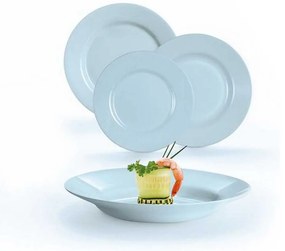 Luminarc PLUMI üveg étkészlet 18 részes 6 személyes kék