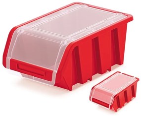 Zárható tárolódoboz 15,5 x 10 x 7 cm, piros