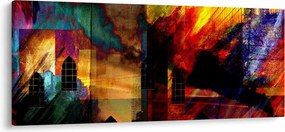 Kép - A város színes absztrakciója (120x50 cm)