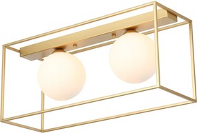ITALUX MXM-4582-2-GD MEDIAMO Glamour Mennyezeti Lámpa Fehér, Arany G9 IP20