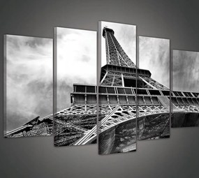 Vászonkép 100x60 Eiffel-torony Párizs Franciaország építészet monokróm