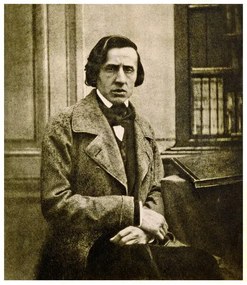 Reprodukció Frédéric Chopin, 1849, Bisson Freres Studio,