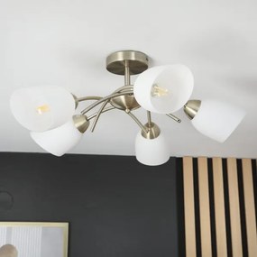 Felületre szerelhető csillár DONNA 5xE27/60W/230V patina