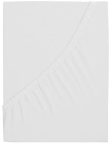 Mako-jersey pamut lepedő LUXORA 90x200 cm fehér