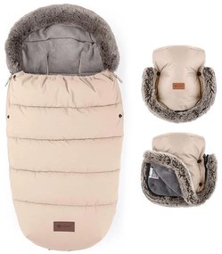 PETITE&amp;MARS - KÉSZLET Baba bundazsák 4 az 1-ben COMFY + babakocsi kézvédők Rózsa Petal