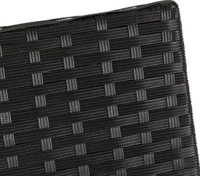 MISSISSIPI kerti bútor szett, fekete-bézs – raktárról