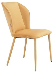 Sárga bársony étkezőszék szett 2 db-os Wilma – Støraa