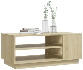 Sonoma tölgy színű szerelt fa dohányzóasztal 102x55x43 cm