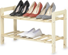 Cipőtartó Állvány Fa Polc Előszoba Szekrény Moduláris 70x26