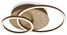 Brilo - dimmelhető LED mennyezeti lámpatest LED/26W/230V 3000K barna