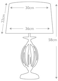 Elstead AG-TL-POL-BRASS - Asztali lámpa AEGEAN 1xE27/60W/230V arany