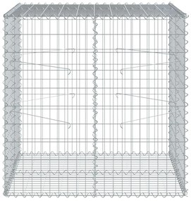 horganyzott vas gabion kosár fedéllel 100 x 100 x 100 cm