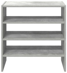 2 db betonszürke cipőtartó állvány halmozható 60 x 30 x 30,5 cm