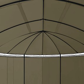 tópszínű pavilon függönyökkel 520 x 349 x 255 cm 180 g/m²