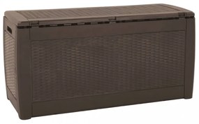 barna polipropilén kerti tárolóláda 119 x 48 x 60 cm