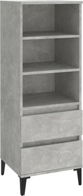 vidaXL betonszürke szerelt fa magasszekrény 40 x 36 x 110 cm