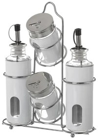 Ecet- és olajtartó készlet állvánnyal 4 db-os – Casa Selección