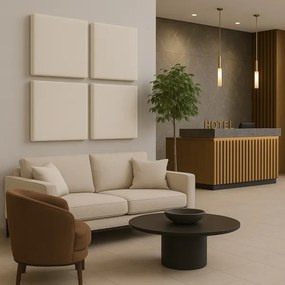 Akusztikus panel SILENCE 58x58 cm krémes