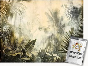 Fotótapéta Dzsungel Levelek Vintage Hálószoba Nappali Tapéta Flizelina 200x140