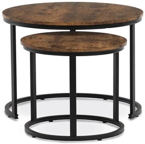 Konferenciaasztalok szett, régi fa, 2 db