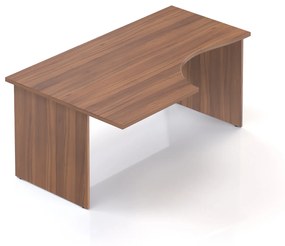 Visio ergonomikus asztal 160 x 100 cm, bal, dió