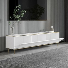 Imaj White Marble and Gold TV-asztal