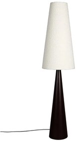 Fekete-fehér dimmelhető állólámpa textil búrával (magasság 166 cm) Miki – Dutchbone