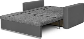 LEO Kétszemélyes kinyitható kanapé Barna/bronz