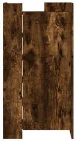 vidaXL füstös tölgy színű szerelt fa cipőszekrény 52 x 37,5 x 100 cm