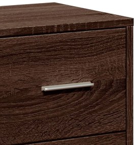 vidaXL barna tölgy színű szerelt fa tálalószekrény 60 x 31 x 84 cm